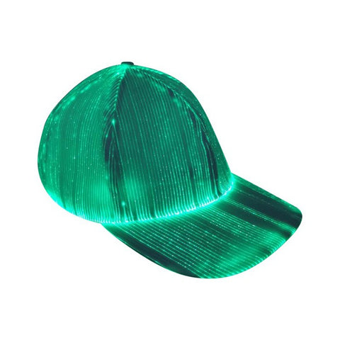 LED Optical Fiber Luminous Baseball Cap