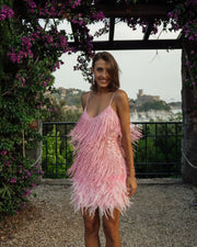 Fashion Fringe Sequin Feather Dress