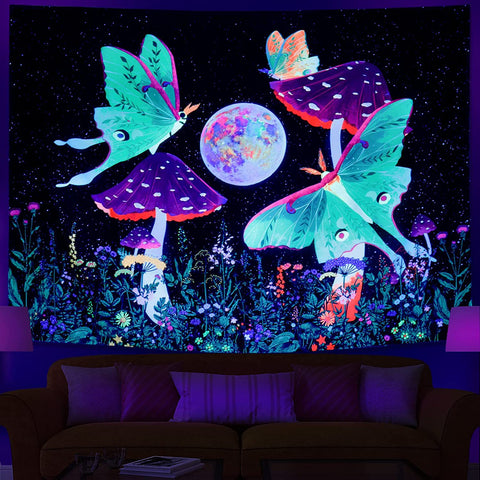 UV Reactive Hanging Wall Tapestry