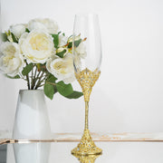 Vintage Champagne Crystal Glasses