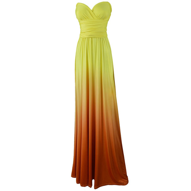 Ombre Goddess Wrap Dress