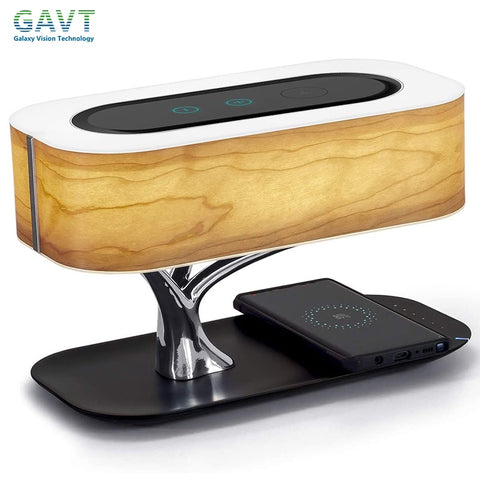 Bluetooth Speaker w/ Wireless Charging Lamp