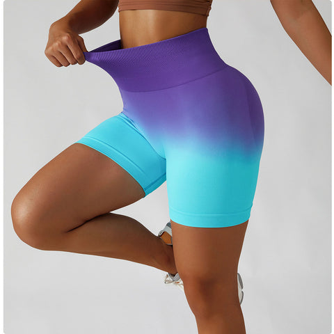 Gradient Seamless Yoga Shorts