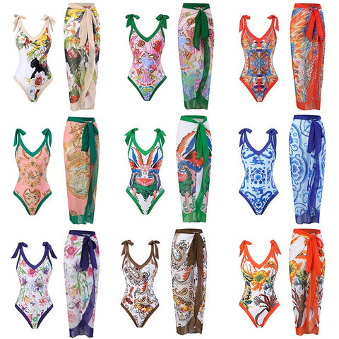 New you One Piece Bikini & Skirt