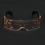 LED luminescent glasses for men and women  futuristic technology