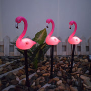 LED Solar Flamingo Desert Garden Light