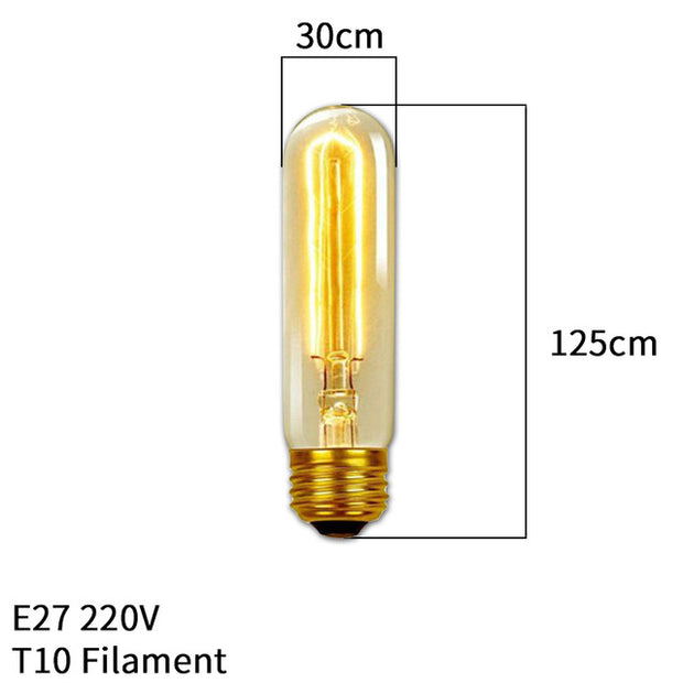 Retro Vintage Edison Bulb E27 40w 220v Ampoule Vintage Bulb Edison Lamp Filament Incandescent Light Bulb Led Retro Lamp Decor