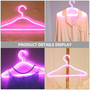 LED Neon Clothes Hanger Rack