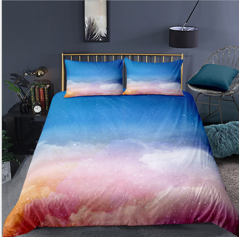 Into The Clouds 3 Piece Bed Set