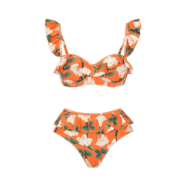 The Orange Bikini 3 piece