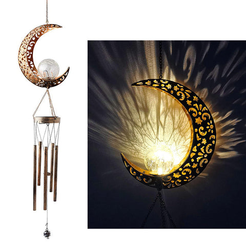 Solar Iron Moon Wind Chime