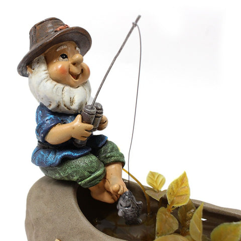 Fishing Papa Garden Statue