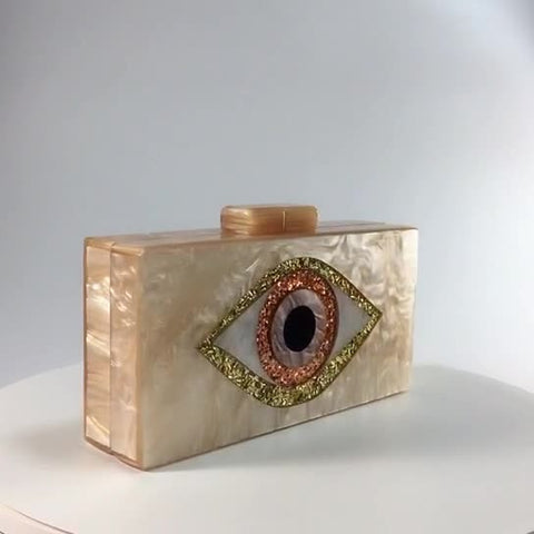 The Eye Acrylic Dinner Bag