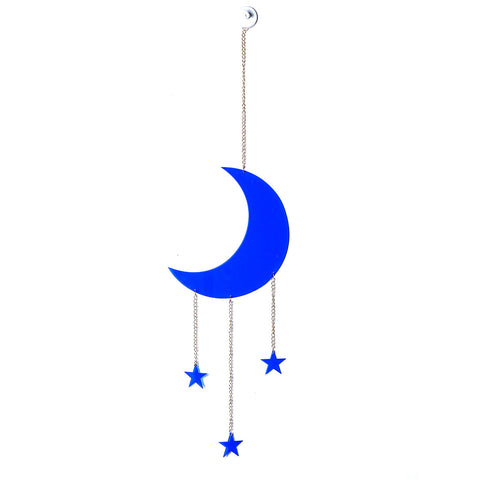 Acrylic Blue Fantasy Moon Chain Wall Hanging Decoration