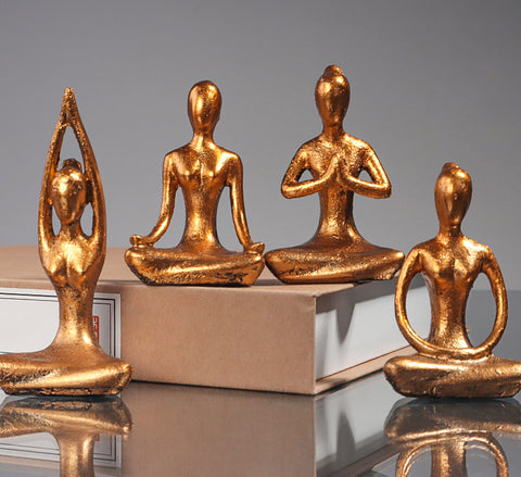 Retro Yoga Figures