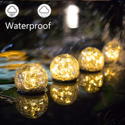 Solar Outdoor LED Garden Light Crack Ball Garden Decorative Light Grass Mason Floor Crack Light