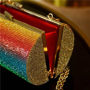 Rainbow Rhinestone Purse