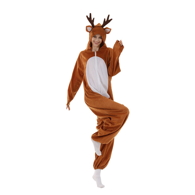 Christmas Deer Couple's Onesie Set