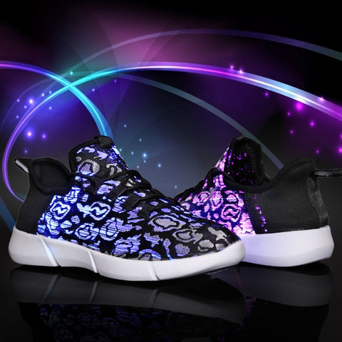 Unisex Fiber Optic Nebula Shoes