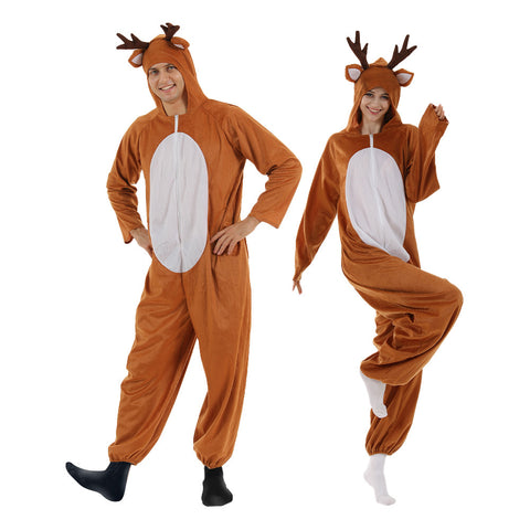 Christmas Deer Couple's Onesie Set