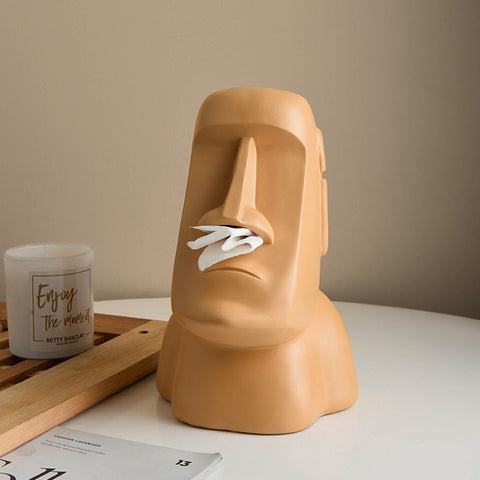 Moai Statue Paper Box