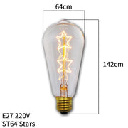 Retro Vintage Edison Bulb E27 40w 220v Ampoule Vintage Bulb Edison Lamp Filament Incandescent Light Bulb Led Retro Lamp Decor