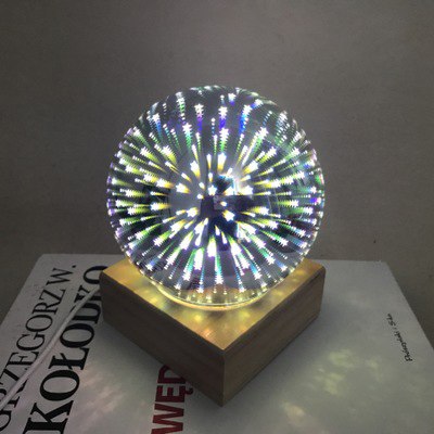 USB power supply 3D colorful crystal night light