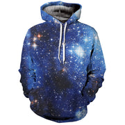 Kangaroo Pocket Stars Galaxy 3D Hoodie