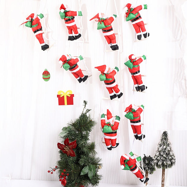 25cm Santa Ladder Hanging Decor