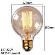 Retro Vintage Edison Bulb E27 40w 220v Ampoule Vintage Bulb Edison Lamp Filament Incandescent Light Bulb Led Retro Lamp Decor