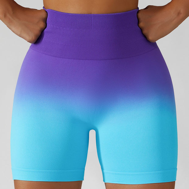 Gradient Seamless Yoga Shorts