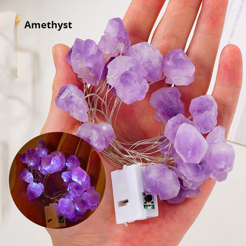 Natural Pink Amethyst Lights