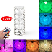 Acrylic Crystal Table Lamp 3/16 Colors