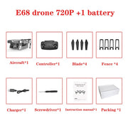 E68 Drone HD wide angle 4K WIFI 1080P FPV Drones Toys