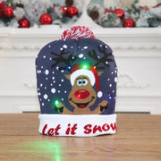 Luminous Xmas Knitted LED Hat