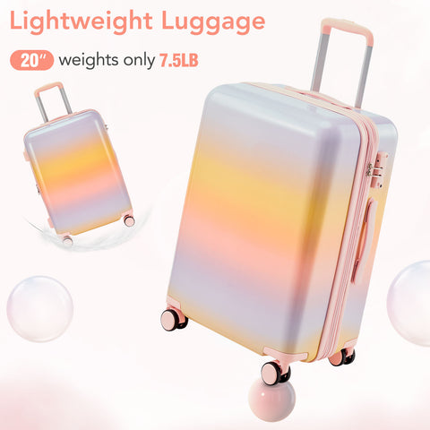 Sunset 3 Piece Hardshell Suitcase Set