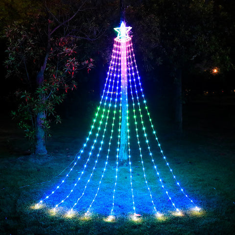 LED Garden Waterfall Tree Lights