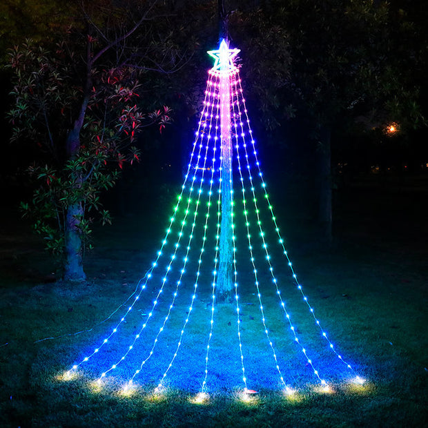 LED Garden Waterfall Tree Lights