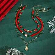 Christmas Beaded Choker