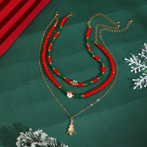 Christmas Beaded Choker