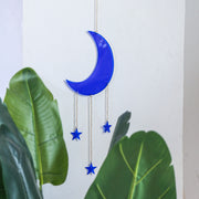 Acrylic Blue Fantasy Moon Chain Wall Hanging Decoration