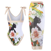 New you One Piece Bikini & Skirt