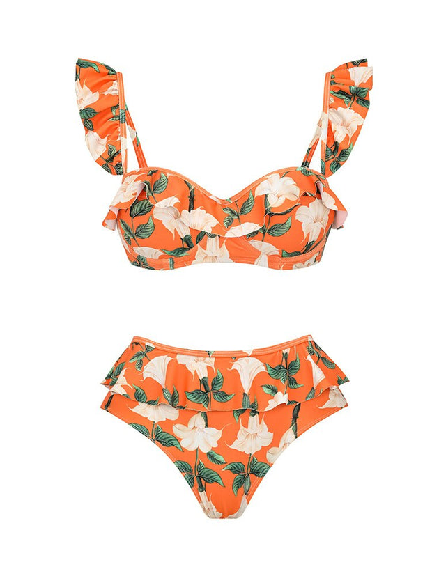 The Orange Bikini 3 piece