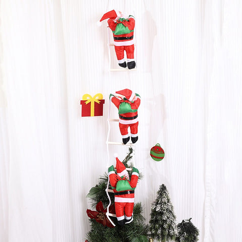 25cm Santa Ladder Hanging Decor