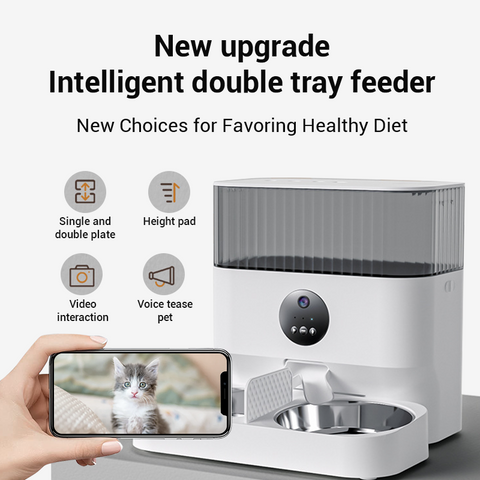 Dudu New Automatic Pet Feeder Cat Food Dog Food Timing Cat Self Feeding Machine Pet Supplies