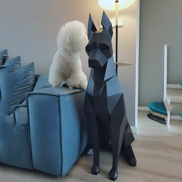 Doberman Geometric Home Decor