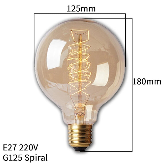 Retro Vintage Edison Bulb E27 40w 220v Ampoule Vintage Bulb Edison Lamp Filament Incandescent Light Bulb Led Retro Lamp Decor