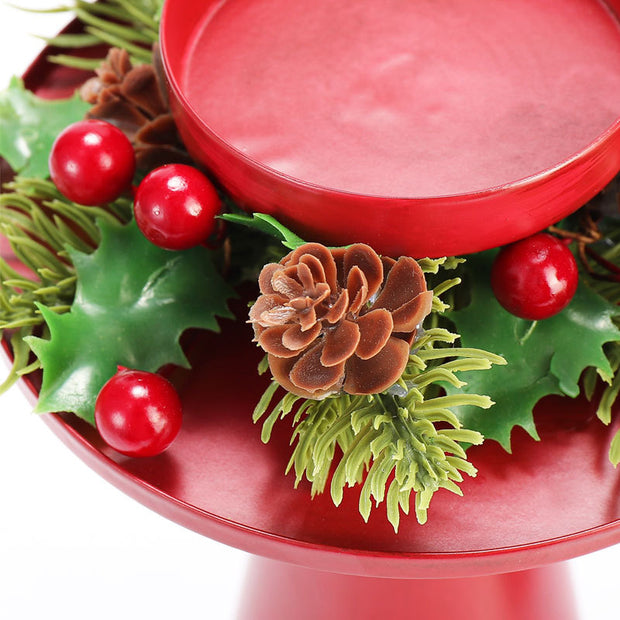 Retro Red Decoration Plates