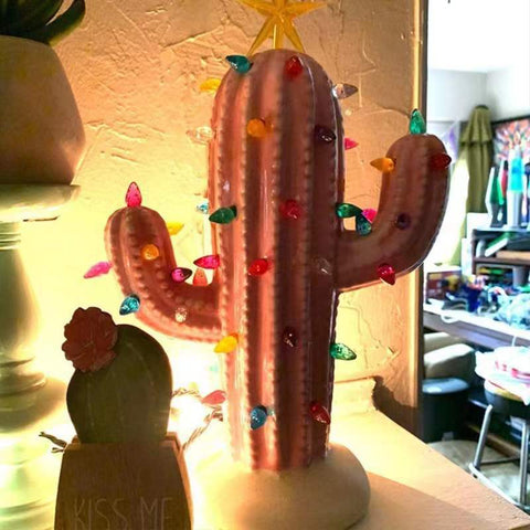 New Cactus Resin Decoration Led