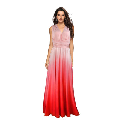 Ombre Goddess Wrap Dress